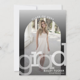 Arch 2-Photo グラデーション Graduation発表 サンキューカード