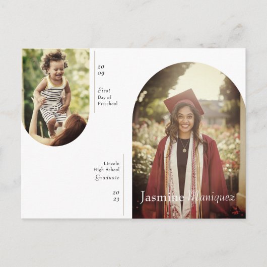 Arch 2 Photo Then & Now卒業発表 ポストカード (正面)
