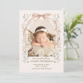 Arch Blooms Baby Announcement 招待状 (スタンド正面)