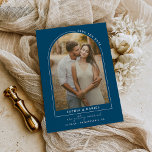 Arch Boho Archモダン with Photo Save The Date Ann 案内ポストカード<br><div class="desc">写真デザインユニーク付きアーチでデモダンータカードを本当に保存！単にあなたの写真を追加し、文言を変更する。すべての要素と背景の色を簡単に編集して、カラーパレットに合わせる！</div>