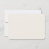 Arch Boho Minimalist Wedding RSVP Card ノートカード (裏面)