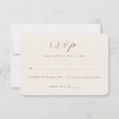 Arch Boho Minimalist Wedding RSVP Card ノートカード (正面)