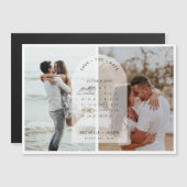 Arch calendar photo Save the Date Magnet マグネット招待状 (正面/裏面)