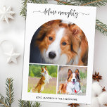Arch Define Pet いけな Photo Collage Christmas シーズンカード<br><div class="desc">ユーモアのセンスを持つペット好きに最適な私たちの「いけな定義」クリスマスカードで休日の季節の精神をモダンキャプチャする。これらの楽しいカードはよくはしゃぐ、アーチのレイアウトであなたの大切な写真を示すエレガントデザインを備えている。3枚の写真パーソナライズされたが入る場所で、愛犬や猫のスナップ写真を撮ったり、休日の挨拶に暖かさとムチのtouchを添えたりできる。これらのカードはシンプルと洗練されたスクリプトで作らパーソナライズされたれ、挨拶や名前を追加し、各カードを本当にユニーク作る。あなたの毛皮の友達が良かったいけなか、またはあなたのメーリングリストのすべての人にスマイルを持って来るこれらのカードは確実に。スタイルとフェスティバルの応援が完璧に融合し魅力的た、私たちおもしろい、そして可愛いホリデーカードと楽しさと笑いモダンを今シーズンに広げる。</div>