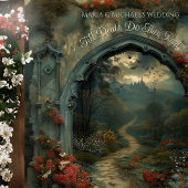 Arch Dracula Castle Gothic Photo Booth Backdrop タペストリー