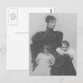 Arch Duchess Marie-Valerie、娘Sisi & kids ポストカード (正面/裏面)