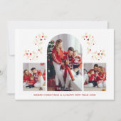 Arch Effect Christmas Branches 3 Photos Collage (正面)