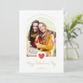 Arch Effect Red Heart Friends Happy Galentine's  カード (スタンド正面)