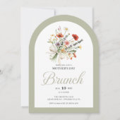 Arch Floral Bouquet Mother’s Day Brunch Invitation 招待状 (正面)