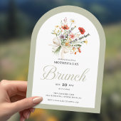 Arch Floral Bouquet Mother’s Day Brunch Invitation 招待状