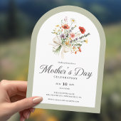 Arch Floral Bouquet Mother’s Day Invitation 招待状