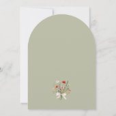 Arch Floral Bouquet Mothers Day Brunch Invitation 招待状 (裏面)