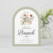 Arch Floral Bouquet Mothers Day Brunch Invitation 招待状 (スタンド正面)
