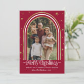 Arch Frameクリスマスファミリー写真 シーズンカード (スタンド正面)