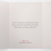 Arch Frame Family Multi Photo Merry Christmas 三つ折り招待状 (内部中)