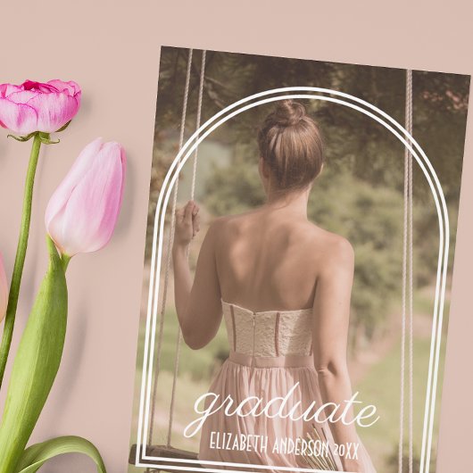 Arch Frame Graduation Announcement 案内状