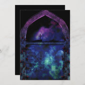 Arch Gothic Wedding Inviteを通じて 招待状 (正面/裏面)