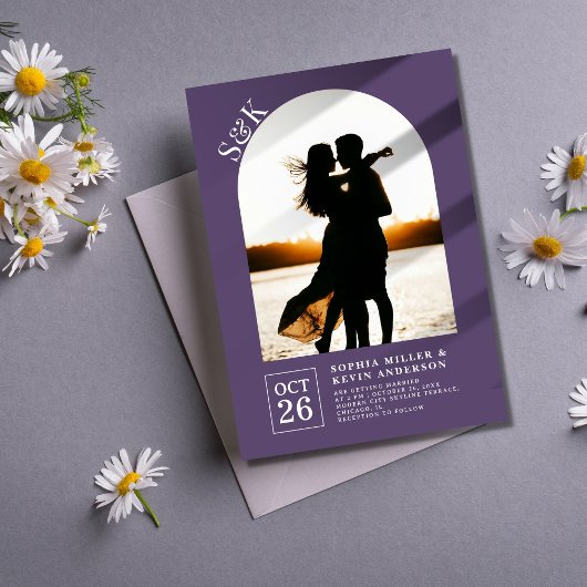 Arch Iモダン Photo I Mulled Wine I結婚's 招待状