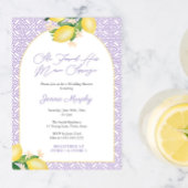 Arch Lemons Lilac Main Squeeze Bridal Shower Party 招待状