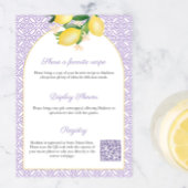 Arch Lemons Lilac Main Squeeze Bridal Shower Party 招待状