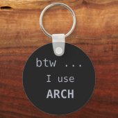 Arch Linuxコンピュータ・ソフトウェアを使用する キーホルダー (正面)