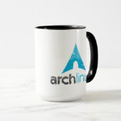 Arch linux / GNU freedom mug マグカップ (正面右)