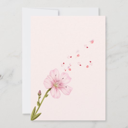  Arch Nothing Fancy Just Love Wedding 招待状 (裏面)