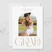 Arch One Photo White卒業発表 案内状 (正面)