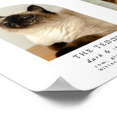 Arch Pet Photo Signature Drinks Wedding Bar Sign ポスター (角)