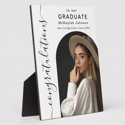 Arch Photo卒業おめでとうございます フォトプラーク (側面)