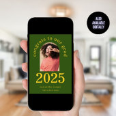 Arch Photo 2025 Grad Green Yellow卒業 案内状