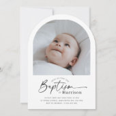 Arch Photo Baptism Invitation 招待状 (正面)