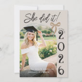 Arch Photo Graduation Party Invitation 招待状 (正面)