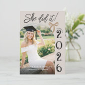 Arch Photo Graduation Party Invitation 招待状 (スタンド正面)