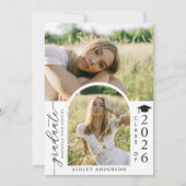 Arch Photo Graduation Party Invite Announcement 招待状 (正面)