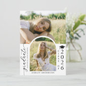 Arch Photo Graduation Party Invite Announcement 招待状 (スタンド正面)