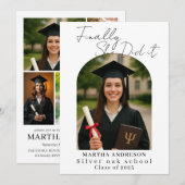 Arch Photo Graduation Party Invite Announcement 招待状 (正面/裏面)