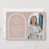 Arch Photo PhD卒業 招待状 (正面)