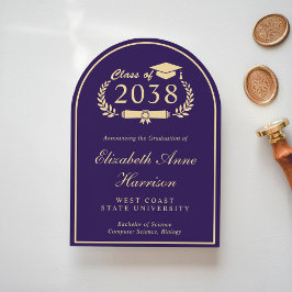 Arch Photo Purple College卒業発表 招待状