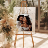 Arch Photo Scriptモダンの結婚Welcome アクリルサイン