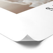 Arch Photo Scriptモダンの結婚Welcome ポスター (角)