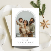 Arch Photo Script Merriest Christmas Fun Greetings シーズンカード
