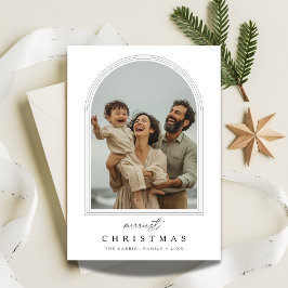 Arch Photo Script Merriest Christmas Fun Greetings シーズンカード