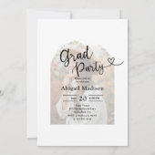 Arch Photo Script with Heart Graduation Party 招待状 (裏面)