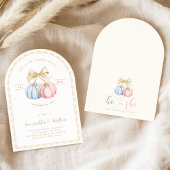 Arch Pumpkins Gender Reveal Party 招待状