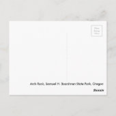 Arch Rock, Samuel H. Boardman州パーク，オレゴン ポストカード (裏面)