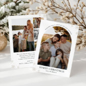 Arch Snowflake Holiday Photo Card, Merry Christmas シーズンカード