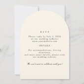 Arch Sunset Olive Tree Destination Wedding 招待状 (裏面)