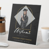 Arch Tasselsフレーム写真卒業パーティーへようこそ 台座サイン (インサイチュ)