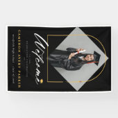 Arch Tasselsフレーム写真卒業パーティーへようこそ 横断幕 (横)